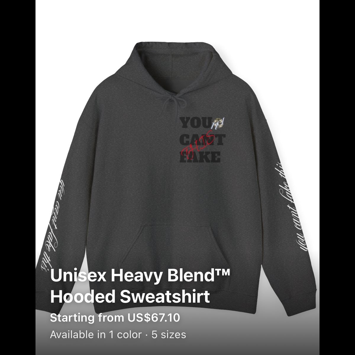 North Vault October 8 hoodie front